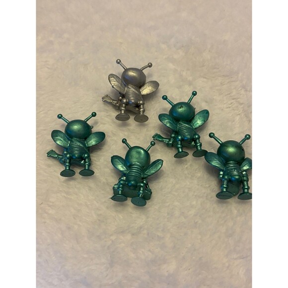 Rare Alien Bee Green Gumball Figures Band and Bonus Silver Alien Bee - Picture 2 of 3